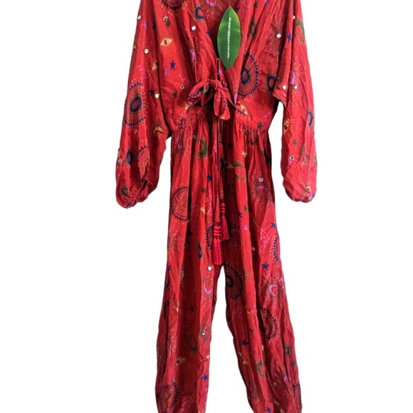 NWT FARM RIO MYSTIC JUMPSUIT SIZE L - Picture 2 of 3